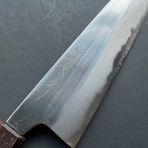 Gyuto knife, Shirogami 2 with Iron Cladding, forge welded Hon-SanMai series - Naoki Mazaki