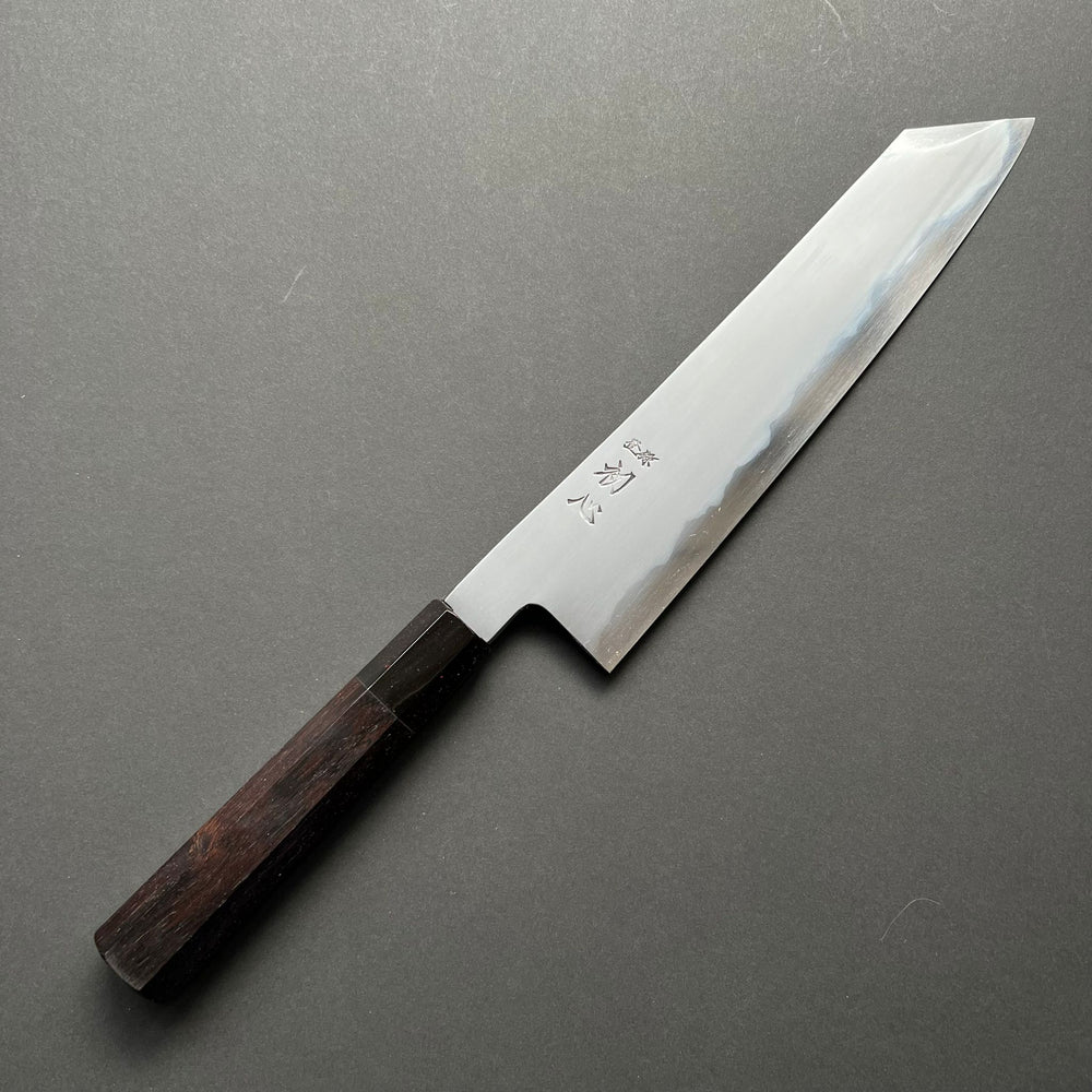 Kiritsuke Gyuto knife, Aogami 1 carbon steel with iron cladding, Migaki finish, Yoake range - Hatsukokoro