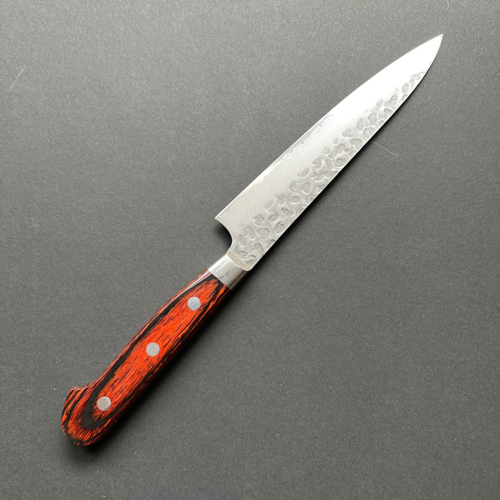 Petty knife, VG10 stainless steel, Damascus Tsuchime finish - Sakai Takayuki