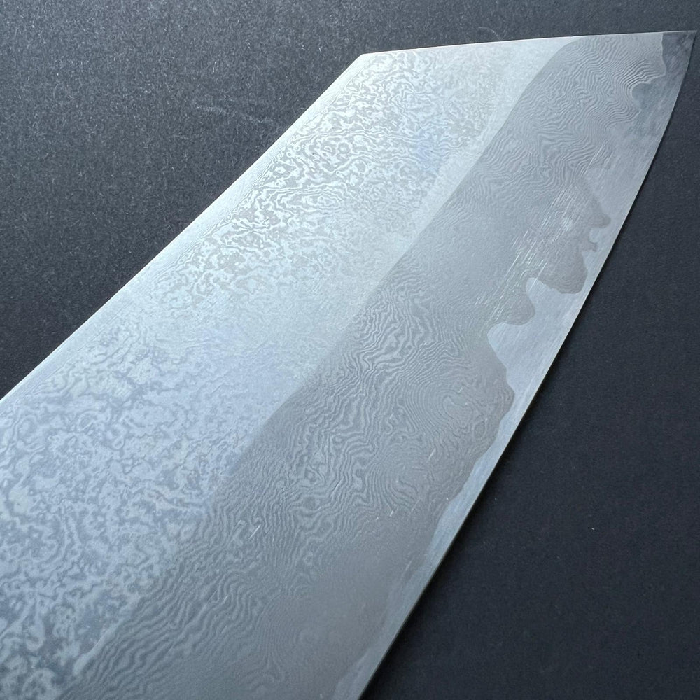 Tsubaki Kiritsuke knife, Ginsan stainless steel, Damascus finish, honwarikomi construction - Miyazaki