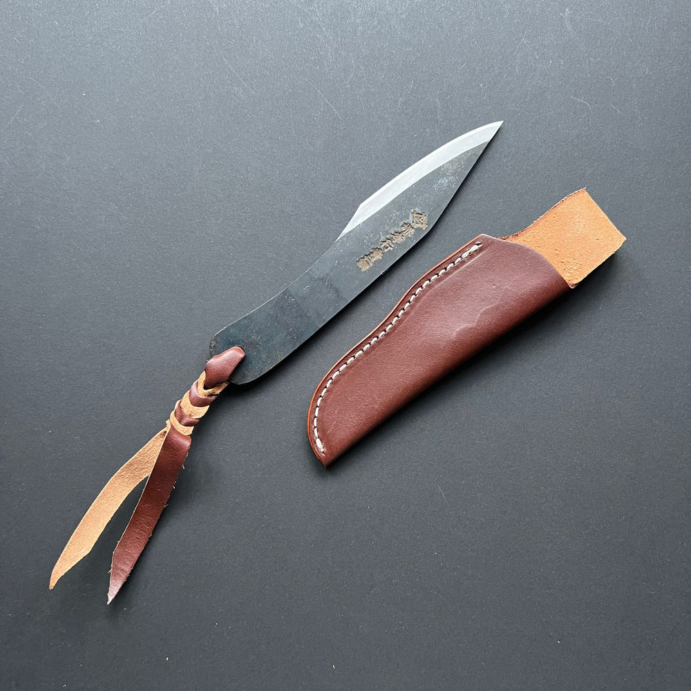 Hunting knife, Aogami 2 carbon steel, Kurouchi finish, Homura series - Sakai Takayuki