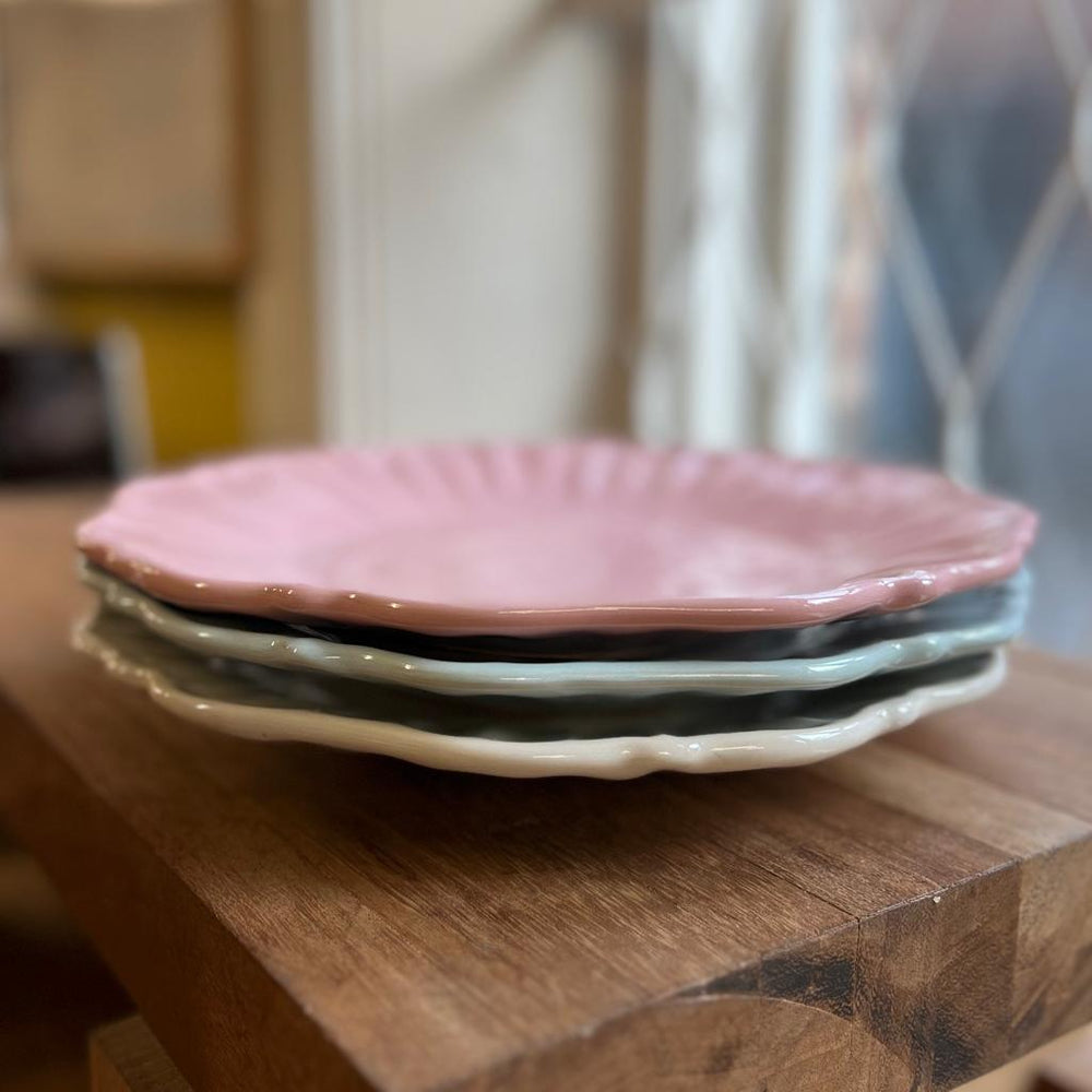 Japanese ceramics -dinner plate - light pink