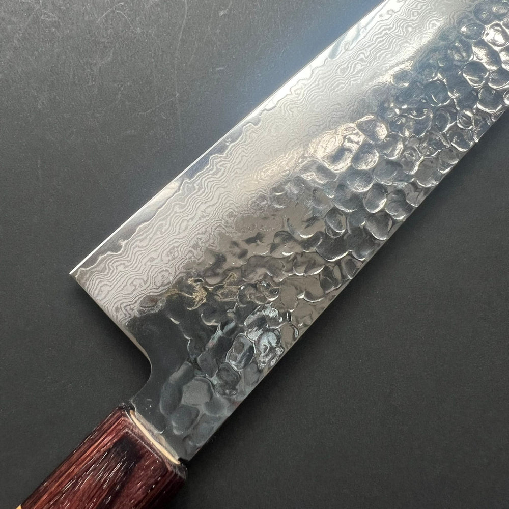 Gyuto knife, VG10 stainless steel, Damascus Tsuchime finish, Wa handle - Sakai Takayuki