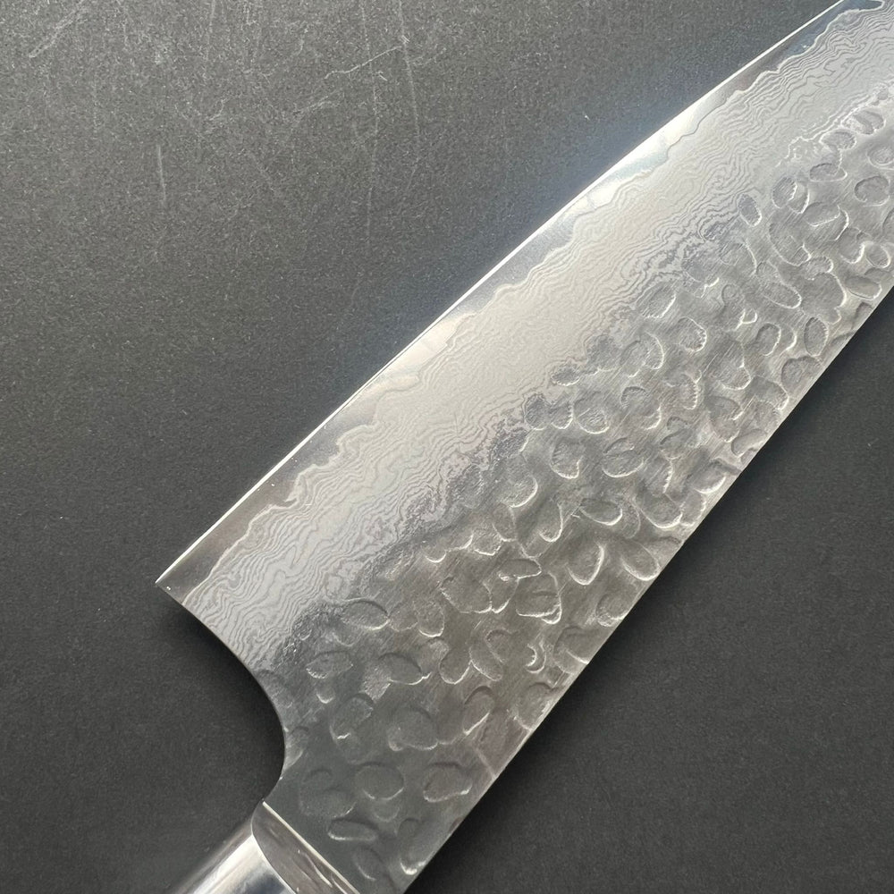 Santoku knife, VG10 stainless steel, Damascus Tsuchime finish - Sakai Takayuki