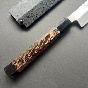 Sakimaru Yanagiba knife, GInsan stainless steel with stainless steel cladding, Migaki finish - Sakai Takayuki