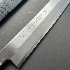 Sakimaru Yanagiba knife, GInsan stainless steel with stainless steel cladding, Migaki finish - Sakai Takayuki