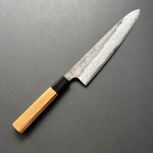 Gyuto knife, Aogami 2 carbon steel with iron cladding, damascus nashiji finish, Inazuma range - Hatsukokoro