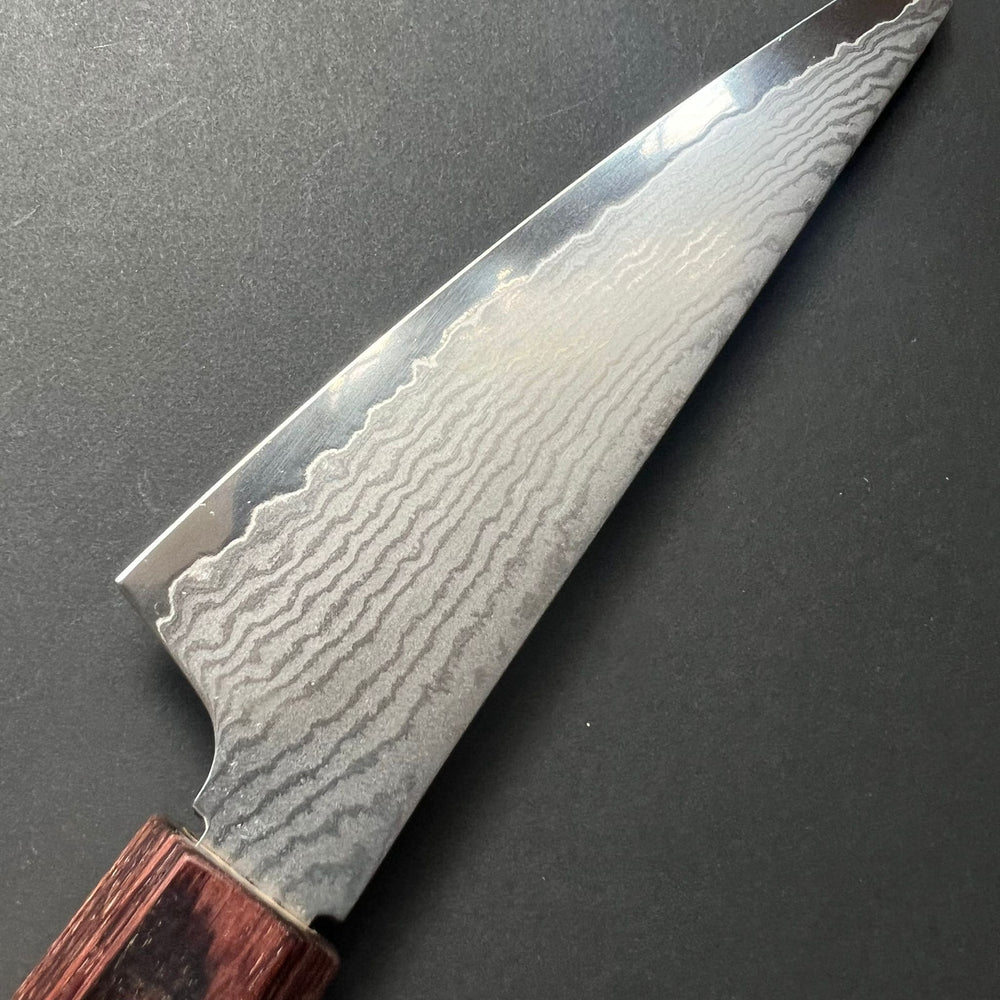 Honesuki knife, VG10 stainless steel, Damascus Tsuchime finish, Wa handle - Sakai Takayuki