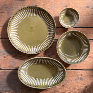 Japanese ceramics -  a set of 2 small sauce bowls  -  Kale