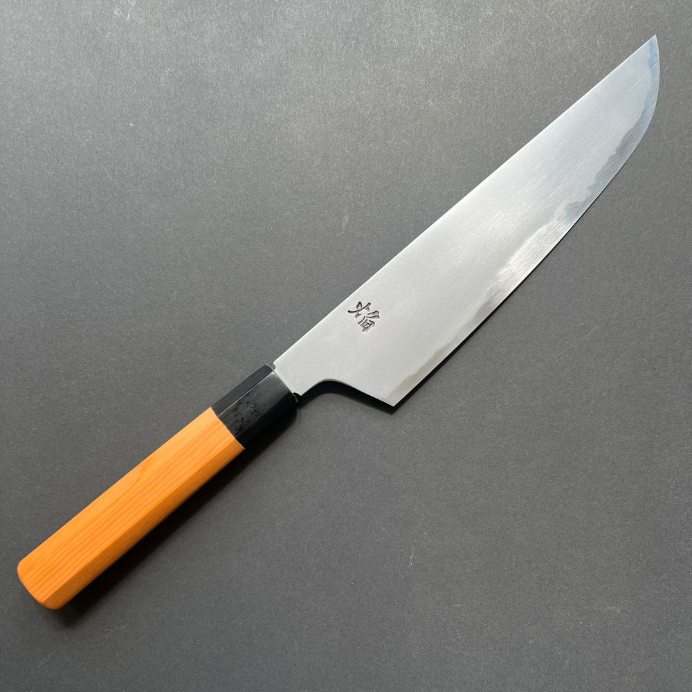 Kogetsu Gyuto knife, Aogami 2 carbon steel with iron cladding, Kasumi finish, Homura series - Sakai Takayuki