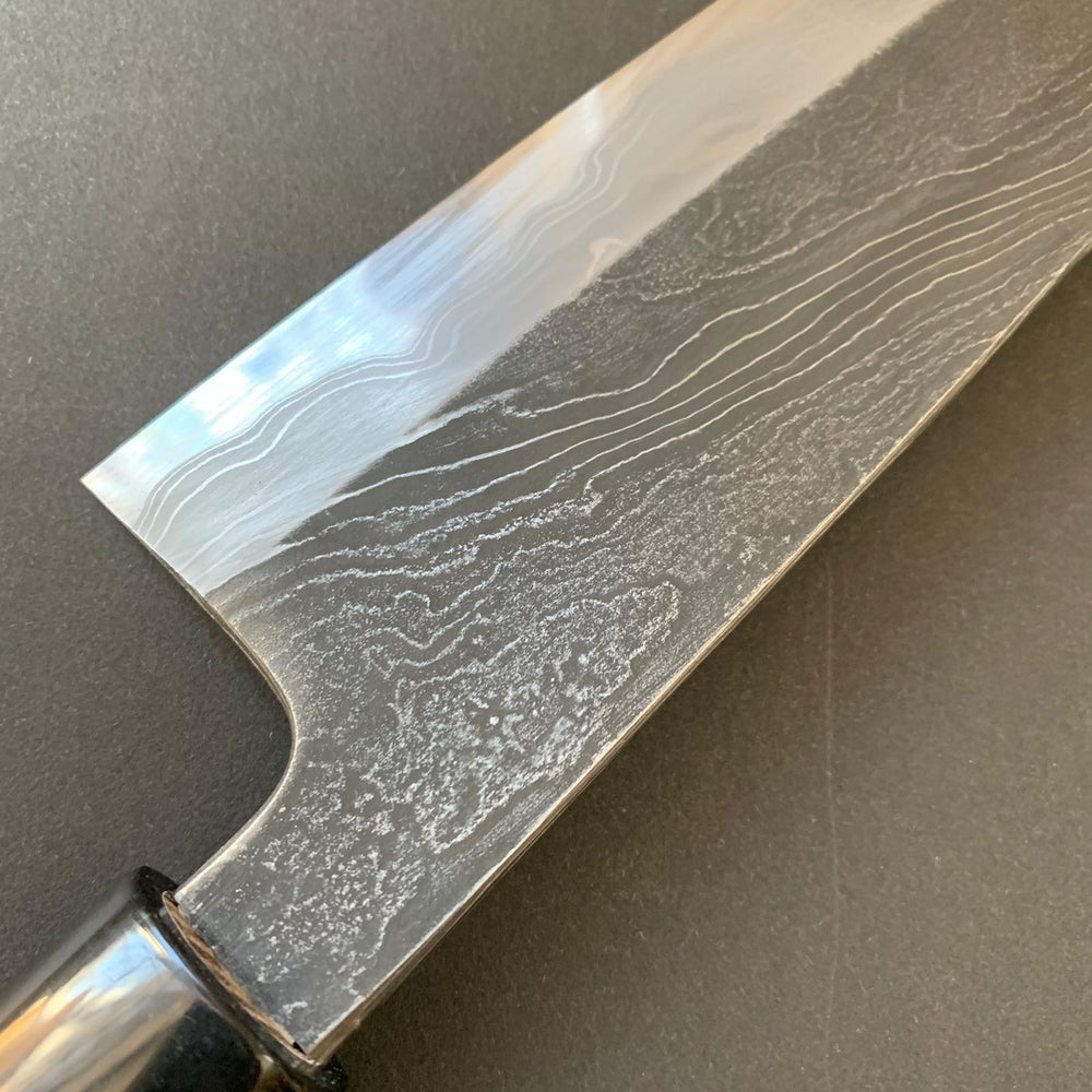 
            
                Load image into Gallery viewer, Santoku knife, Shirogami 2, Unryu Range Damascus finish - Tsukasa Hinoura - Kitchen Provisions
            
        