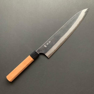 Gyuto knife, Aogami super with stainless steel cladding, kurouchi finish - Kanehiro - Kitchen Provisions