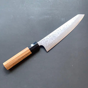Single Bevel Kiritsuke knife, Aogami 2 carbon steel, Damascus finish - Yoshihiro Yauji - Kitchen Provisions