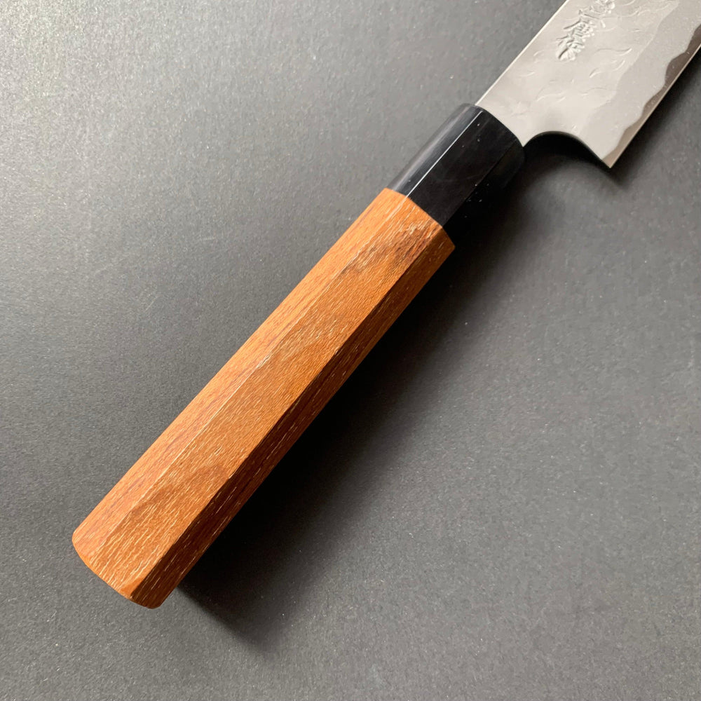 Kiritsuke Petty knife, Aogami Super with stainless steel cladding, tsuchime finish - Nigara - Kitchen Provisions