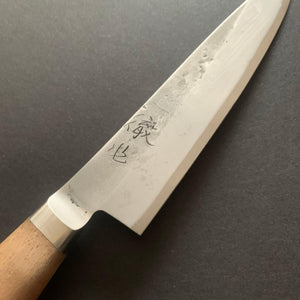 Petty knife, Aogami 2 core with stainless steel cladding, nashiji finish - Tadafusa - Kitchen Provisions