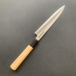 Petty knife, Aogami super with stainless cladding, migaki finish - Sukenari - Kitchen Provisions