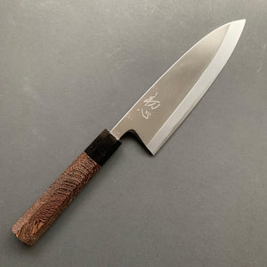 Deba knife, Shirogami 2, polished finish - Hatsukokoro Shirasagi - Kitchen Provisions