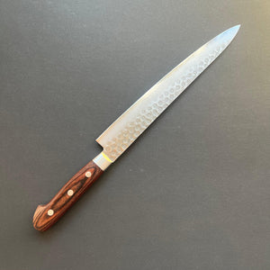 Sujihiki knife, VG10, damascus and tsuchime finish - Ohishi - Kitchen Provisions