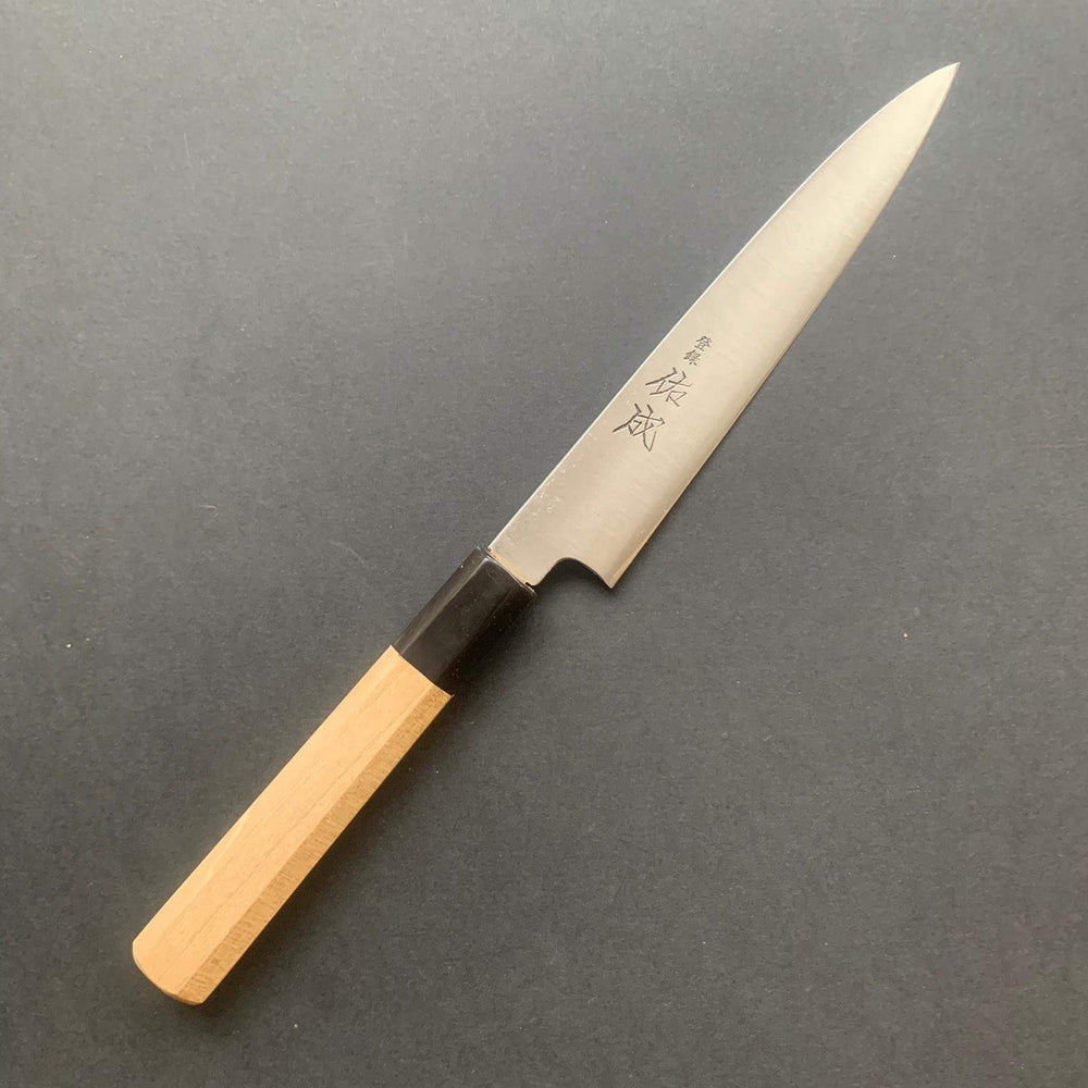 Petty knife, Aogami super with stainless cladding, migaki finish - Sukenari - Kitchen Provisions