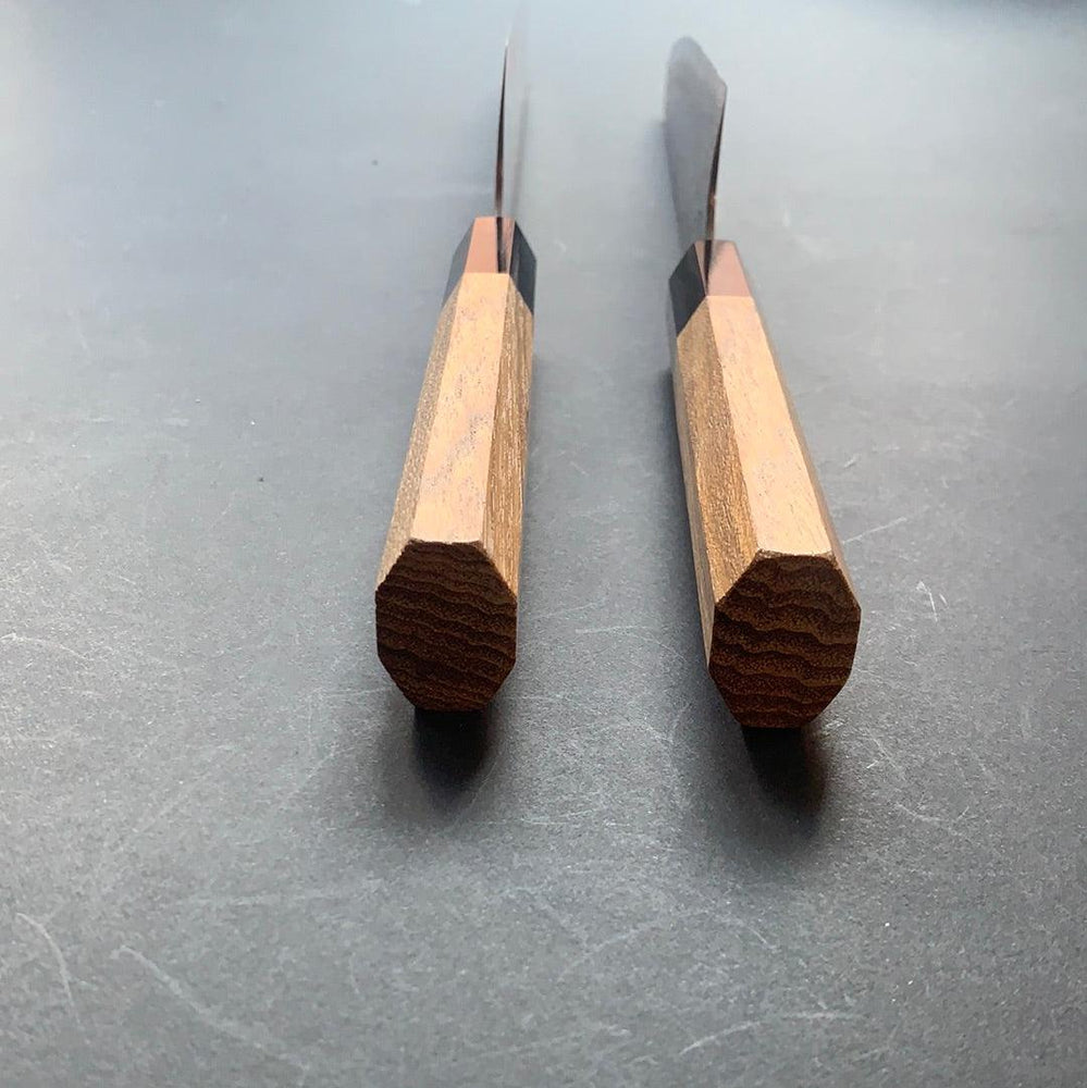 Single Bevel Kiritsuke knife, Aogami 2 carbon steel, Damascus finish - Yoshihiro Yauji - Kitchen Provisions