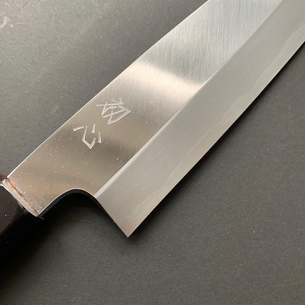 
            
                Load image into Gallery viewer, Single bevel Gyuto knife,  shirogami 2, polished finish - Hatsukokoro Shirasagi - Kitchen Provisions
            
        