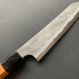 Kiritsuke Petty knife, Aogami Super with stainless steel cladding, tsuchime finish - Nigara - Kitchen Provisions
