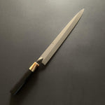 Honyaki Yanagiba knife, Shirogami 2, Mt Fuji hamon - Togashi Kenji - Kitchen Provisions