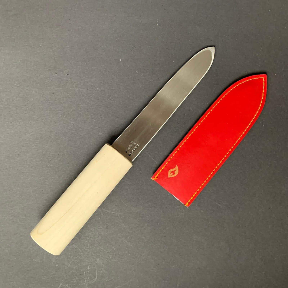 Makiri, fisherman's knife - carbon steel, kurouchi finish - Kitchen Provisions