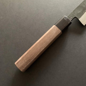 Double bevel Yanagiba knife, shirogami 1, kurouchi finish - Nishida - Kitchen Provisions