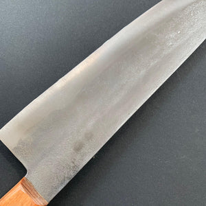 Gyuto knife, Shirogami 1 with stainless steel cladding, Nashiji range, western handle - Fujiwara - Kitchen Provisions