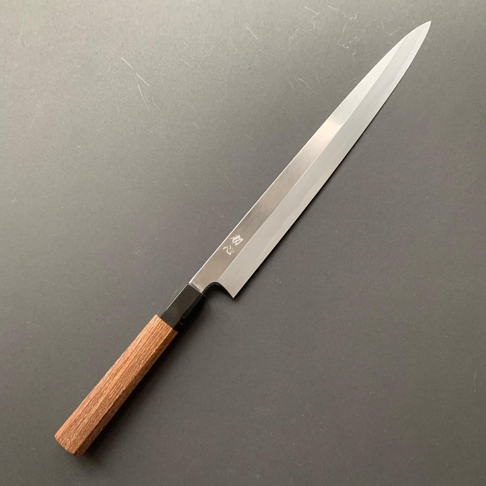 Yanagiba,  shirogami 2, polished finish - Hatsukokoro Shirasagi - Kitchen Provisions