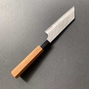 Kiritsuke Petty knife, Aogami Super with stainless steel cladding, tsuchime finish - Nigara - Kitchen Provisions