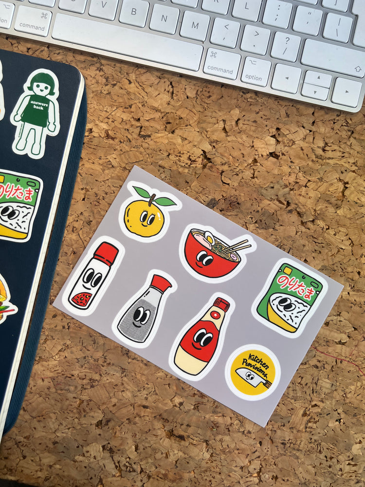 Kitchen Provisions Merch - the food stickers