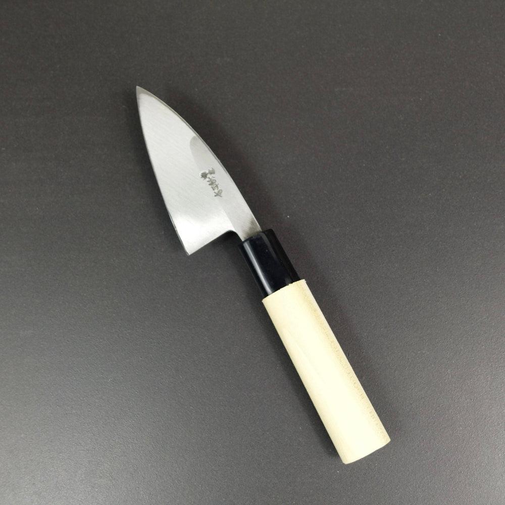 Kodeba knife, Shirogami 2 carbon steel, tsuchime finish - Okeya - Kitchen Provisions
