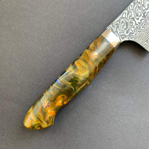 
            
                Load image into Gallery viewer, Gyuto knife, SG2 powder steel, damascus finish, custom acrylic handle (Multi) - Kato - Kitchen Provisions
            
        