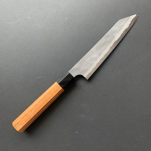 Kiritsuke Petty knife, Aogami Super with stainless steel cladding, tsuchime finish - Nigara - Kitchen Provisions